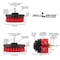 Drill Brush Power Scrubber By Useful Products 7 in W 5 in L Brush, Red R-S-54O-QC-DB - alternate 3